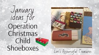 January Ideas for OCC Shoebox [upl. by Adimra]