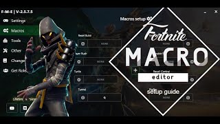 Fortnite Macro Editor FME  Download amp Setup guide amp All Features Showcase [upl. by Enilesor]