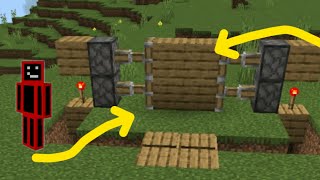 Simple 2x2 Piston Door Tutorial  Minecraft Bedrock Edition [upl. by Ronn]