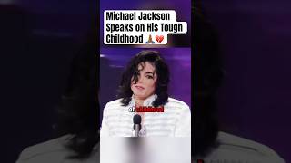 Michael Jackson On His Difficult Childhood 😕💔 shorts michaeljackson [upl. by Yenterb]