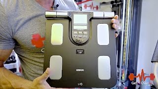 Omron HBF516B Full Body Composition Monitor and Sensor Review  GetFitOver40 [upl. by Darmit]