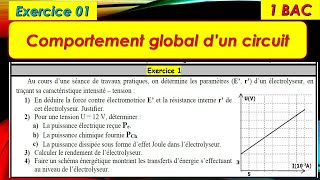 Exercice 01 comportement global dun circuit pour 1BAC EX et SM [upl. by Anawait750]