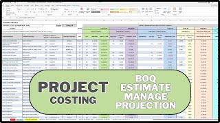 PROJECT BUDGET COST MANAGEMENT EXCEL TEMPLATE  FULL TUTORIAL [upl. by Jahn]