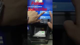 ATM se Paisa Kaise nikale। एटीएम से कैश विड्रोल कैसे करें। [upl. by Fong]