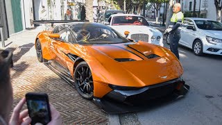 Arrival of AstonMartin VULCAN  Koenigsegg Regera One77  X2 Vanquish Zagato in Puerto Banus 2021 [upl. by Kihtrak]