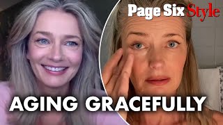 Paulina Porizkova gets real about skincare lasers and aging gracefully  Page Six Celebrity News [upl. by Gebhardt]