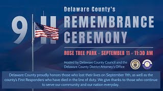 Delaware Countys Remembrance Ceremony 2024 [upl. by Ruenhcs193]