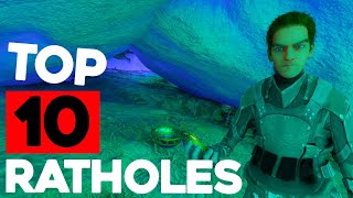 Top 10 OP Rathole Base Spots On ARK Aberration ASA [upl. by Elish]