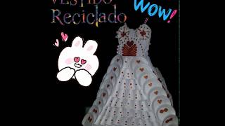 👗Vestido con materiales reciclados ❣ [upl. by Petracca730]