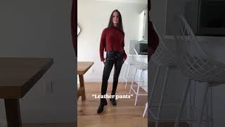 Styling Leather Pants for Fall [upl. by Kailey]