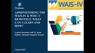 Administering the WAISIV and WISCV Remotely What Can I Learn and How [upl. by Kinzer641]