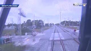 Brightline releases video of fatal train accident [upl. by Dory]