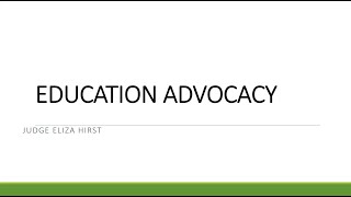 Educational Advocacy for Youth in Care [upl. by Reinnej]