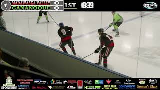 Gananoque Islanders vs Madawaska Valley Wolves EOSHL [upl. by Aserat]