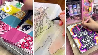 ｢📓｣ Sketchbook Ideas Compilation TikTok 1 [upl. by Helga]