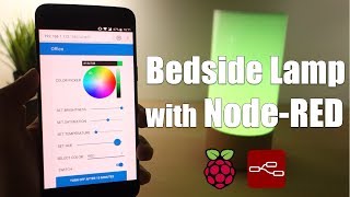 DEMO NodeRED with Xiaomi Mijia Bedside Lamp [upl. by Ellerrad745]