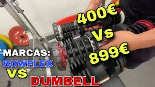 MANCUERNAS AJUSTABLES DUMBELL DE 400 vs bowflex DE 899 comparativa y prueba [upl. by Aharon169]