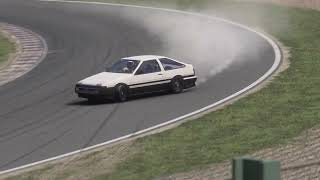 AE86 SUZUKA Drift [upl. by Suivatco317]