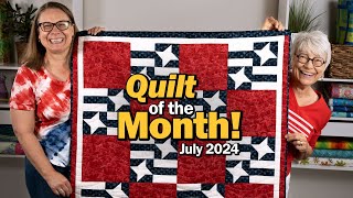 Quilt of the Month with Fabric Café  Join the Fun [upl. by Harifaz293]