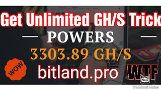 Bitlandpro Unlimited GHS Trick [upl. by Nalat]