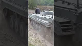 Driving a BMP1 tank in Mahlwinkel Germany tank military [upl. by Essined]