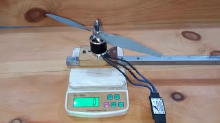 brushless bldc motor thrust test  brushless 4250 1300kv motor test [upl. by Dukey]