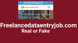 Freelancedataentryjobcom real or fake  freelancedataentryjob [upl. by Odel]