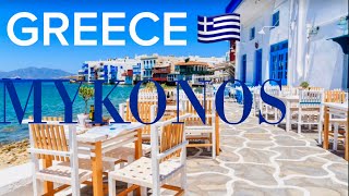 MYKONOS 🇬🇷Greece  Walking Tour  Travel Guide [upl. by Niltac]