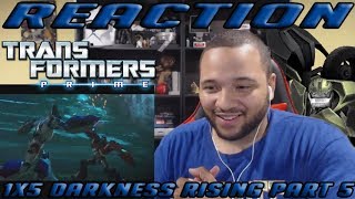 Transformers Prime Season 1 Episode 5  Darkness Rising Part 5  REACTION [upl. by Arahs943]