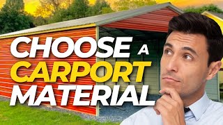 How To Choose Your Carport Material Wood Metal etc [upl. by Netsyrk]