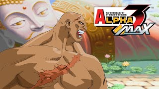 Street Fighter Alpha 3 Max PSP  Sagat Gameplay Expert Mode [upl. by Ninon]