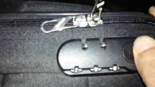 Open Bag Lock and set or reset password [upl. by Holcman]