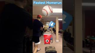 Fastest Homerun in Basement Baseball shorts [upl. by Akanke]