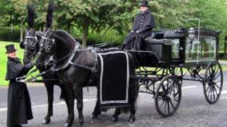 Horse drawn hearse [upl. by Lahcear]