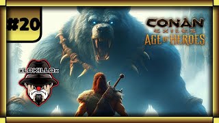 CONAN EXILES  ep20  PELEA CONTRA EL GRAN CAMPEON Y FARMEO DE JEFES  CONAN EXILES AGE OF HEROES [upl. by Inattyrb]