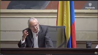 Intervención del Ministro en las comisiones terceras conjuntas debate ley de cupo de endeudamiento [upl. by Aynwat]