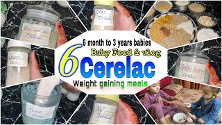 6 Baby Food Recipes  Baby Cereal RecipesRiceOatsSujiSabudanaDaliaamp RiceDal Cerelac amp Vlog [upl. by Constantino]