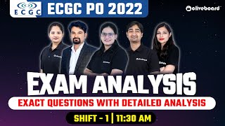 ECGC PO Exam Analysis 2022  29 May Shift  1  Detailed Analysis and Expected CUT OFF [upl. by Nanaj]