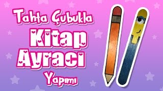 Tahta Çubukla Kitap Ayracı Yapımı  Kalem ve Minion Kitap Ayracı  DIY Bookmarks [upl. by Notxap]