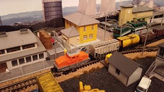 N Gauge inglenook shuntingswitching layout Freelance Kato Locomotives [upl. by Little]