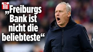 SC Freiburg Streich fliegt nach „lustigem Spruch“ mit Rot von der Bank  Reif ist Live [upl. by Ingemar]