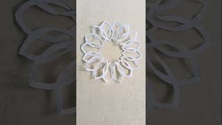 How to make easy paper snowflake shorts snowflakes craft creative art yt papercraft [upl. by Asserak]