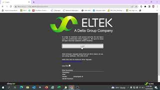 Login process to Eltek Rectifier Login process [upl. by Bank543]