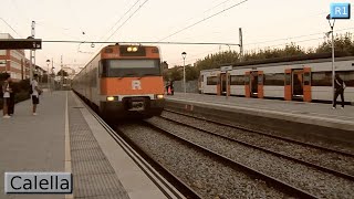 Calella R1  Rodalies Barcelona  Renfe 447 [upl. by Joliet]