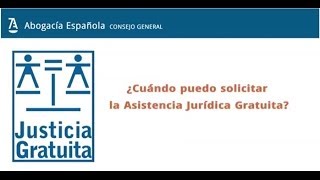 ¿Cuándo puedo solicitar la Asistencia Jurídica Gratuita [upl. by Nauqet]