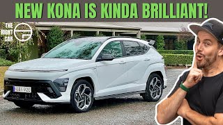 Hyundai Kona 2024 review Small SUV goes big on tech space and price adds hybrid [upl. by Vookles]