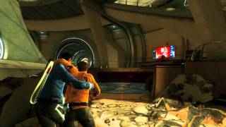 Star Trek The Video Game gameplay footage  New Vulcan Escape [upl. by Isnam]