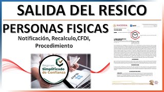 SALIDA DEL REGIMEN SIMPLIFICADO DE CONFIANZA quotRECALCULO 2023quot [upl. by Stalker]