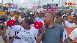 october1stprotest Lagos CP Ishola Lanre coordinating his men and activities as protesters [upl. by Eneluj625]