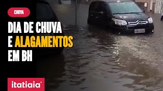 CHUVA FORTE DEIXA PONTOS DE ALAGAMENTO EM VÁRIAS REGIÕES DE BH [upl. by Anirres64]